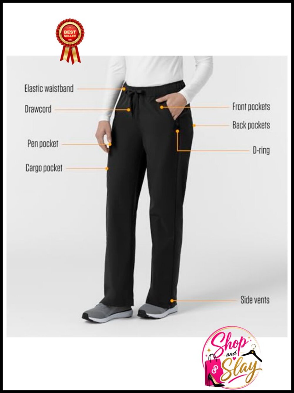 Ripstop Bootcut Cargo Scrub Pant Rugged Flex Medical Workwear